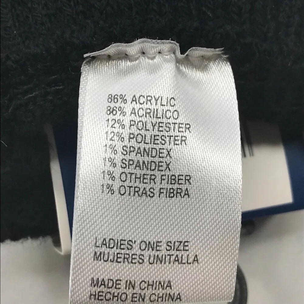Winter Essentials Women's One Size Black Texting Elongated Gloves New